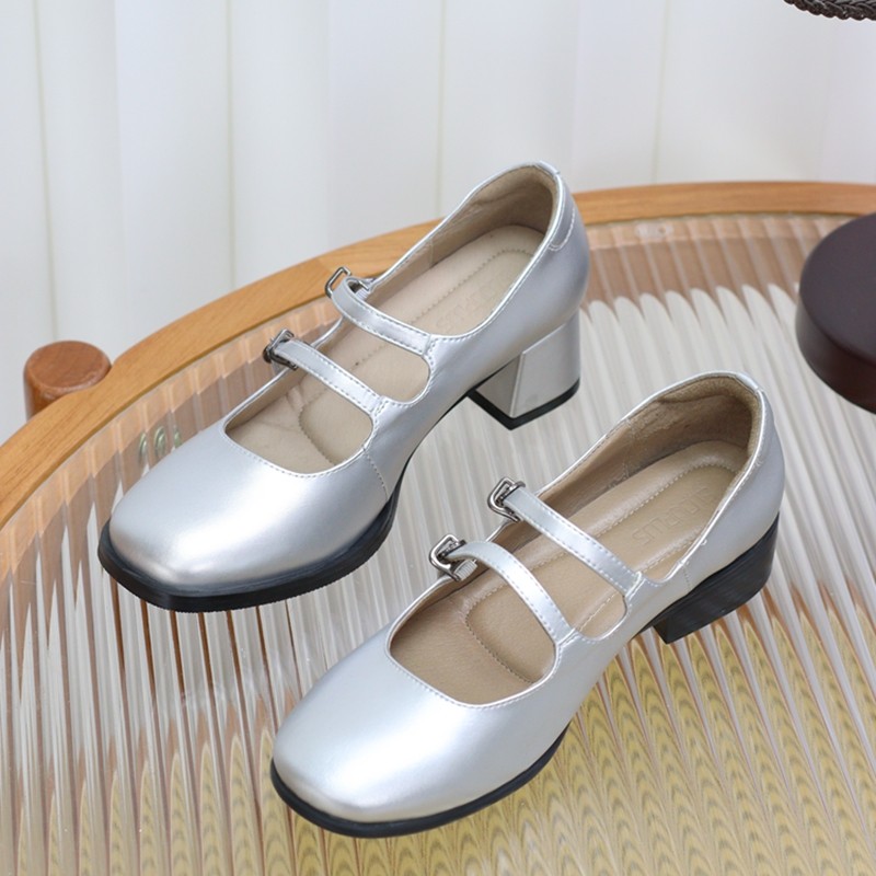 慢先森 玛丽珍女士时尚秋季低高跟浅口舒适单鞋 840-25/350-25,淘宝优惠券,粉丝福利购,淘宝优惠卷