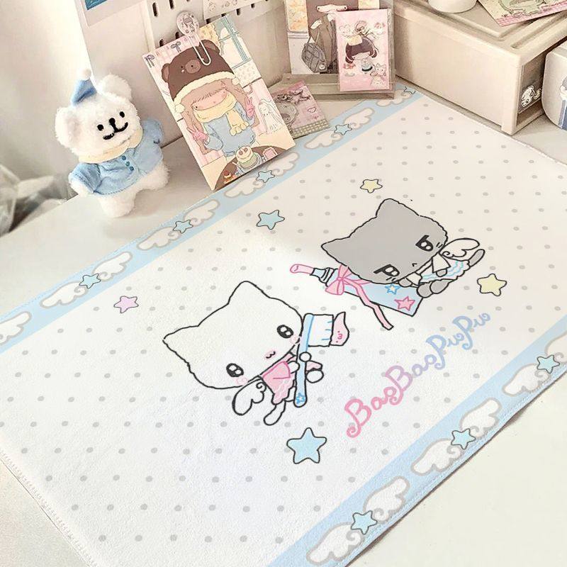 厨娘猫咪日式古早棉麻桌布卧室房间宿舍桌垫可爱桌面装饰手账桌垫,淘宝优惠券,粉丝福利购,淘宝优惠卷