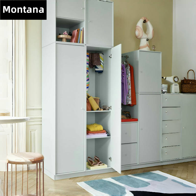 Montana 丹麦多巴胺衣柜组合实木彩色烤漆儿童衣柜奶油风卧室定制,淘宝优惠券,粉丝福利购,淘宝优惠卷