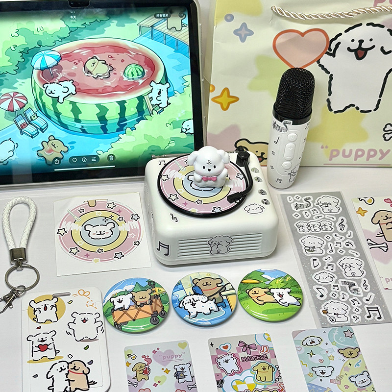 hellokitty话筒蓝牙音箱麦克风唱K音响实用的高级感生日礼物女生,淘宝优惠券,粉丝福利购,淘宝优惠卷