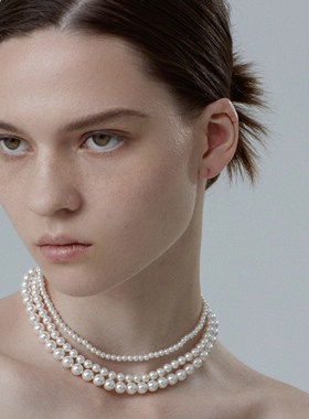 tender多种佩戴方式珍珠长项链