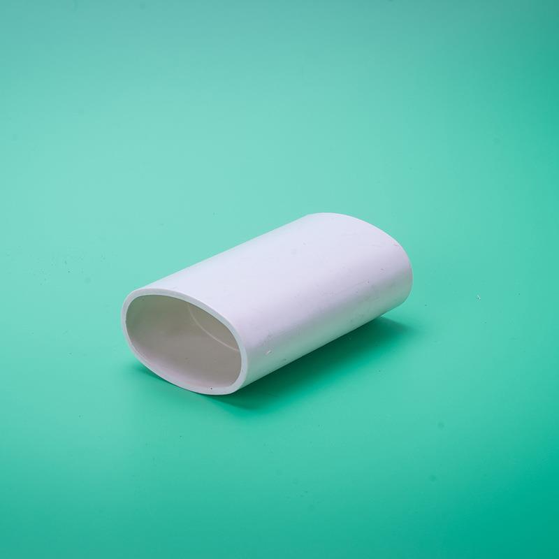 PVC扁管配件50系列厨房阳台卫生间扁型管件圆转扁配件65系列管件 - 图0