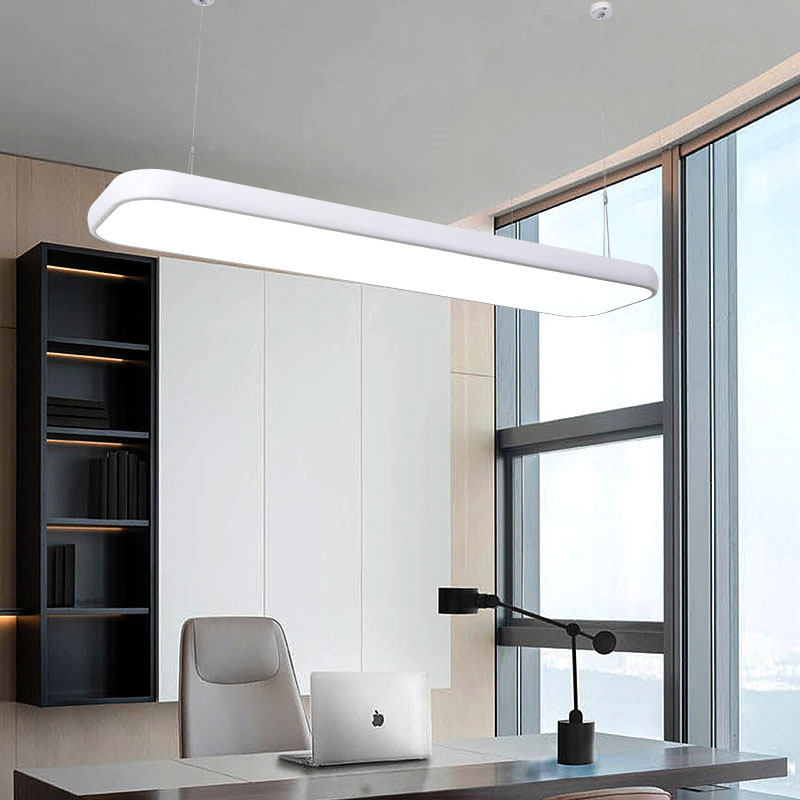 简约led吊灯长条灯办公室会议室经理室员工位图书馆美发店健身房,淘宝优惠券,粉丝福利购,淘宝优惠卷