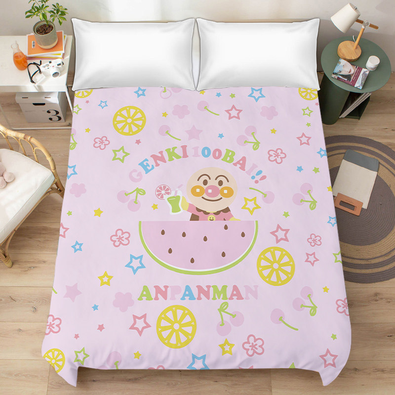 儿童面包超人卡通磨毛床单可爱饼干学生寝室居家卧室单人被单,淘宝优惠券,粉丝福利购,淘宝优惠卷