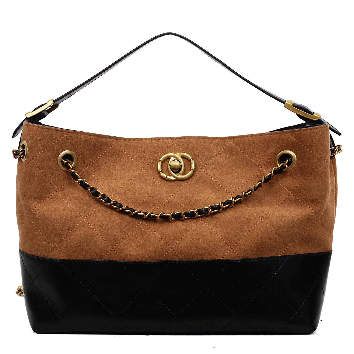 复古通勤大容量水桶包2025秋季新款百搭时尚潮上班外出单肩包,淘宝优惠券,粉丝福利购,淘宝优惠卷