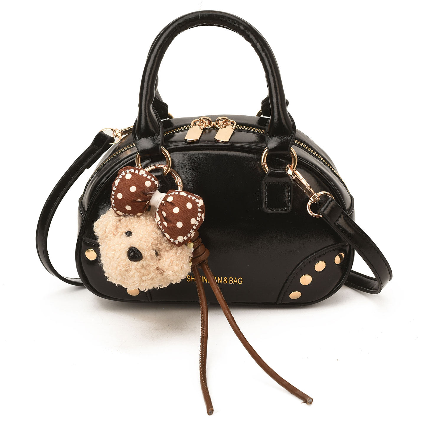 小众设计油蜡屁手提保龄球包女2026新款时尚斜挎包日韩风小方包,淘宝优惠券,粉丝福利购,淘宝优惠卷