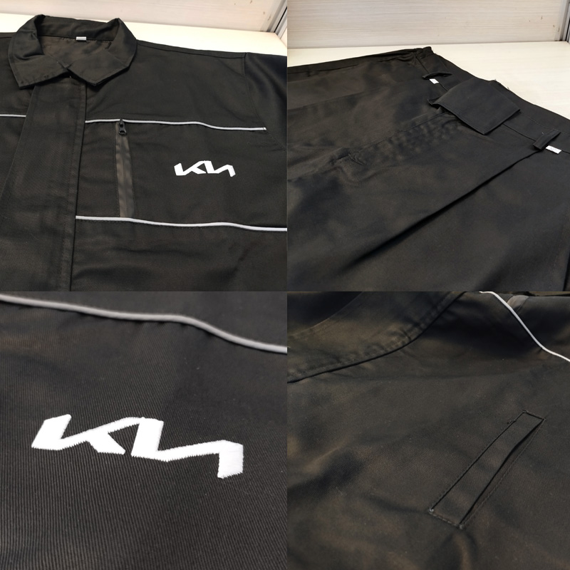 新款起亚工作服长袖春秋套装男4S店冬双层加里加厚工装车间汽修服 - 图1