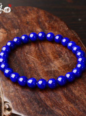 雨沐田女款青金石民族风手链松石