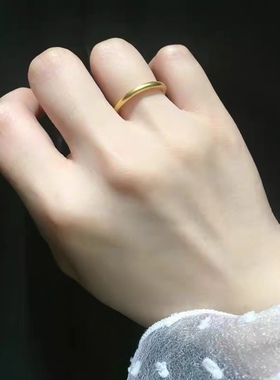 素圈磨砂沙金简约百搭男女