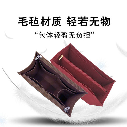 适用GUCCI古驰GG小号托特包内胆包中包唐老鸭内衬包撑拉链收纳 - 图1