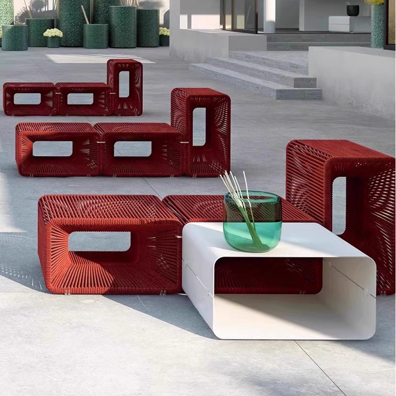 藤沙发凳子藤编沙发网红休闲创意室外庭院露台沙发名宿酒店组合,淘宝优惠券,粉丝福利购,淘宝优惠卷