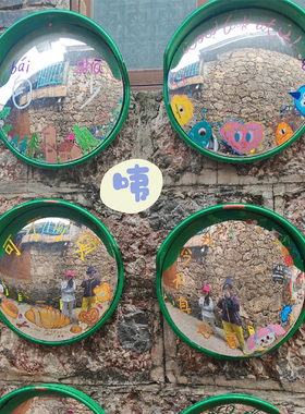 圆形反光镜户外装饰镜