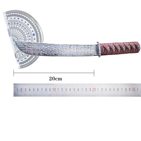 Clamp steel knife Damascus steel knife watermelon cutting fruit knife kitchen knife outdoor knife camping road knife handmade knife