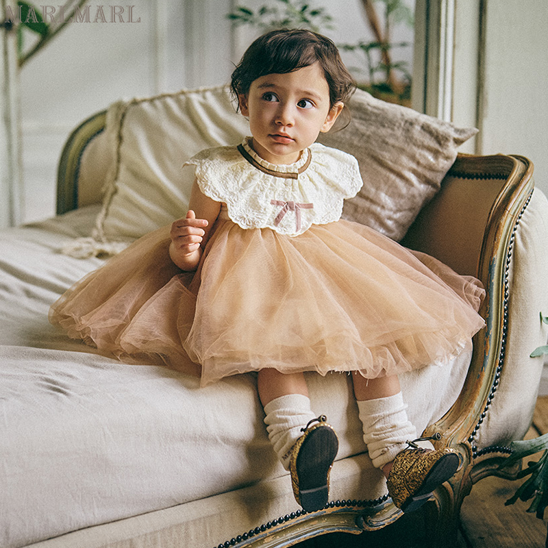 MARLMARL女宝围兜婴儿围兜新生儿礼物2025新品dolce - 图1