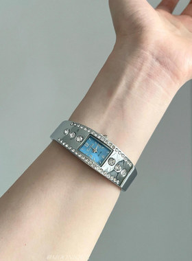 手镯式手表小众设计镶钻机械表女士新款轻奢时尚潮流个性手环手饰