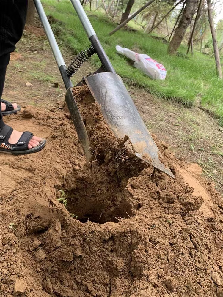 锰钢对锨夹板掀锹勺掏土挖电线杆电力工具神器树坑洛阳铲打洞电杆-图0