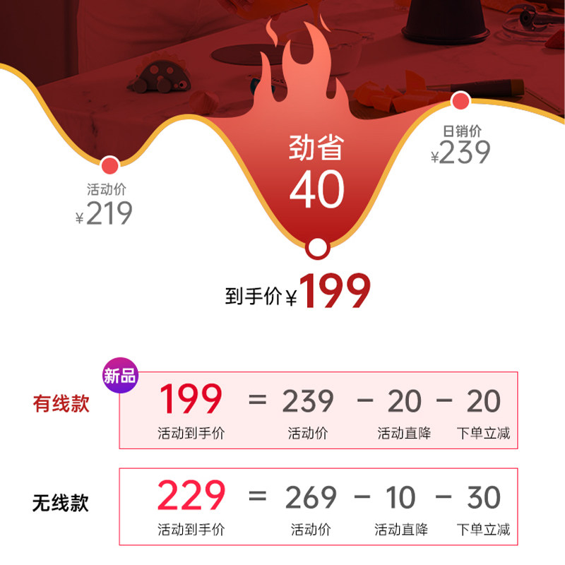 摩飞绞肉机家用无线辅食电动碎肉 摩飞电器名轩绞肉/碎肉/绞菜机