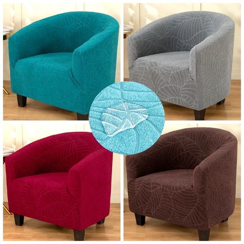 防水半圆单人沙发套罩笠全包万能盖布弧形儿童u型俱乐部小座圈椅 - 图2