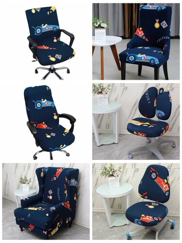 加大号弧形餐桌椅子套罩万能弹力家用2026坐垫靠背板凳座保护四季 - 图2