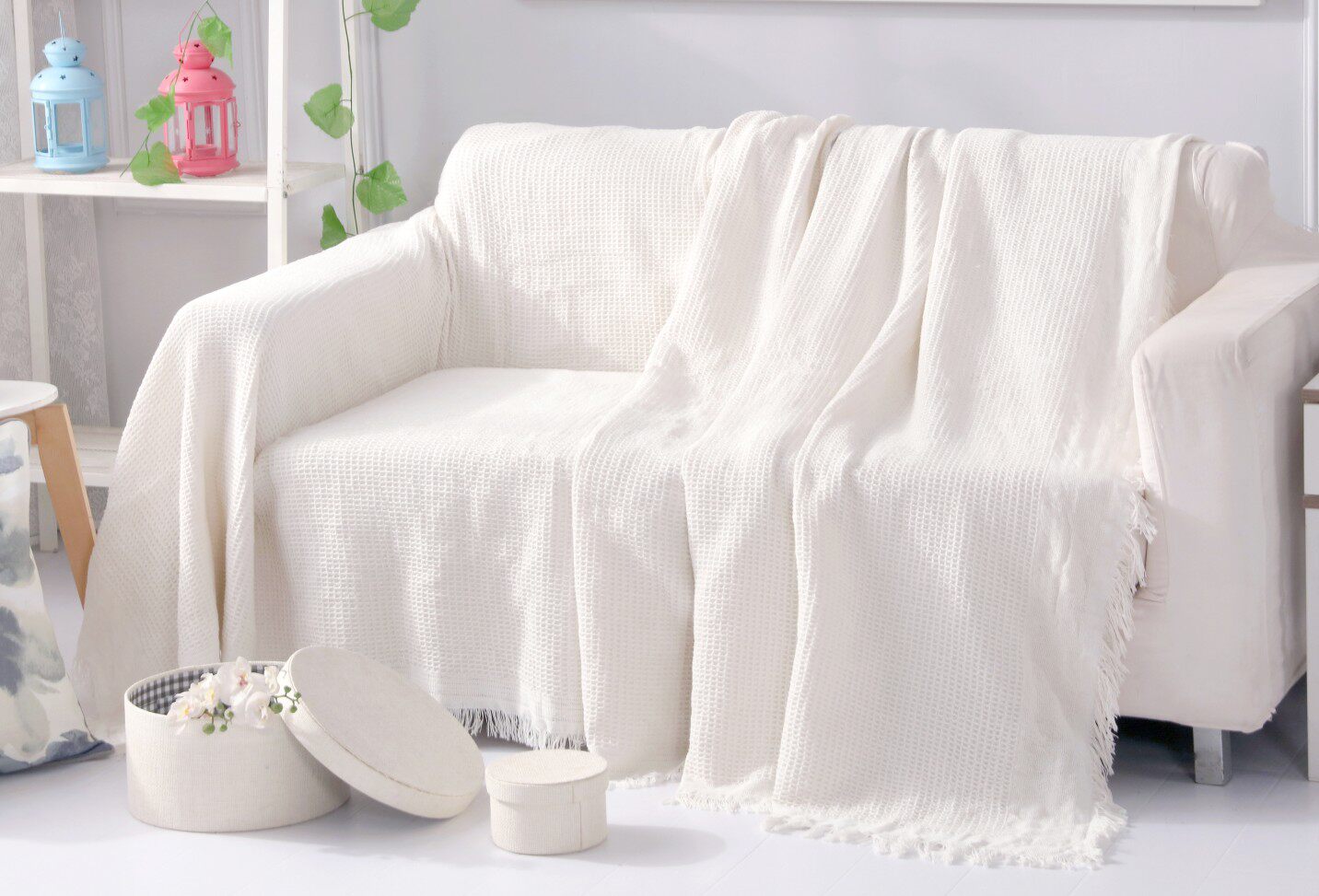 现代沙发套罩万能毯子高级感靠背美式白色沙发巾垫老式沙发布盖布,淘宝优惠券,粉丝福利购,淘宝优惠卷