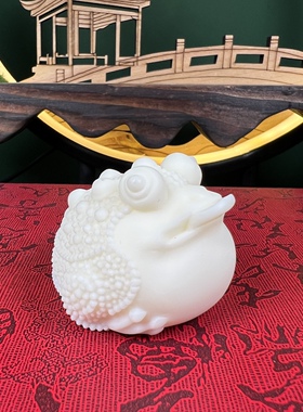 象牙果金蟾手把件文玩摆件工艺品雕刻茶道把玩观音金钱蟾蜍貔貅