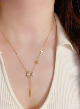 欧美轻奢LOVE字母吊坠项链女