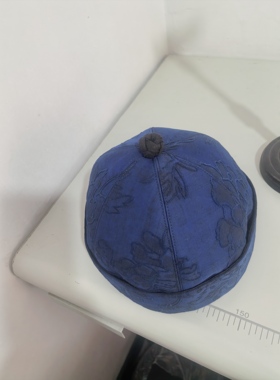 定做手工制作真丝香云纱地主帽瓜皮帽渔夫帽盆帽防晒帽女士帽子