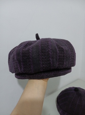 定做手工制作真丝香云纱地主帽瓜皮帽渔夫帽盆帽防晒帽女士帽子
