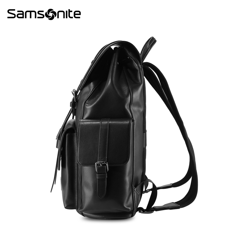 Samsonite/新秀丽双肩包男女时尚质奢高级感潮流休闲电脑背包 NP0 - 图1