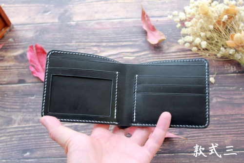 皮匠老王  短夹短钱包材料包 附详细视频教程 手工皮具手作DIY - 图1