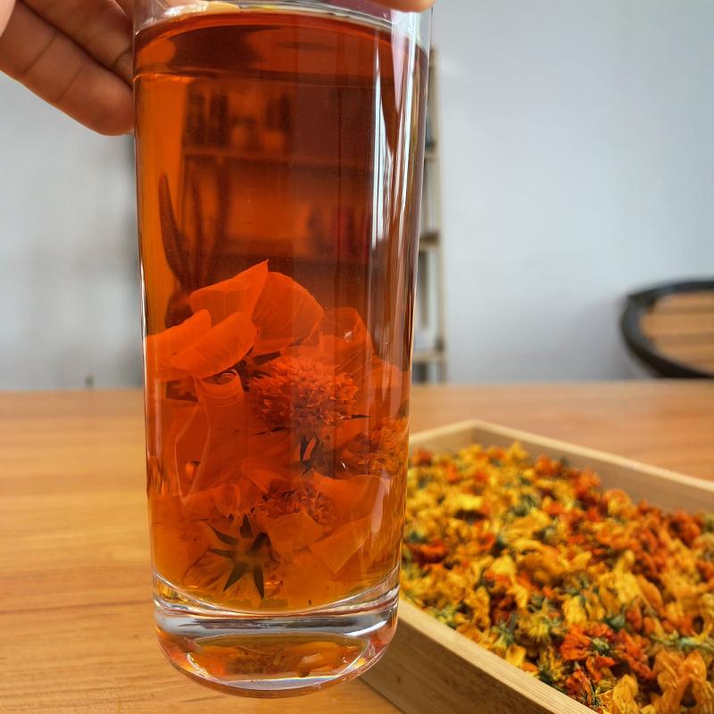 买1送1 新疆冰菊红菊昆仑山五彩菊花高海拔冰山雪菊