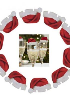 New Christmas Decorations Hats 20pcs/lot Champagne Glass