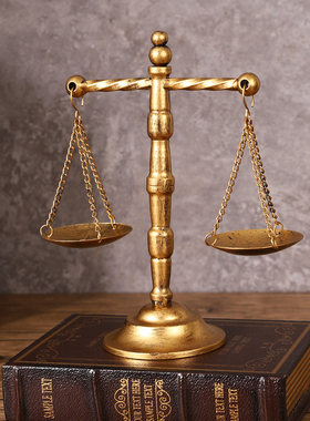 复古怀旧铁艺天平秤模型摆件装饰