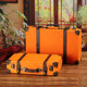 Macaron color retro suitcase storage prop box