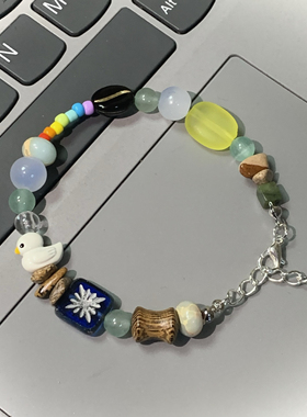 窦靖童专辑「春游」封面印象原创设计小众送礼推荐音乐手链可定制