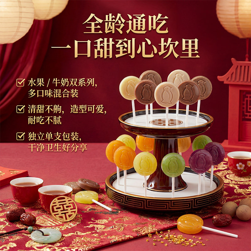 不二家官方旗舰店棒棒糖2袋水果女生零食喜糖糖果