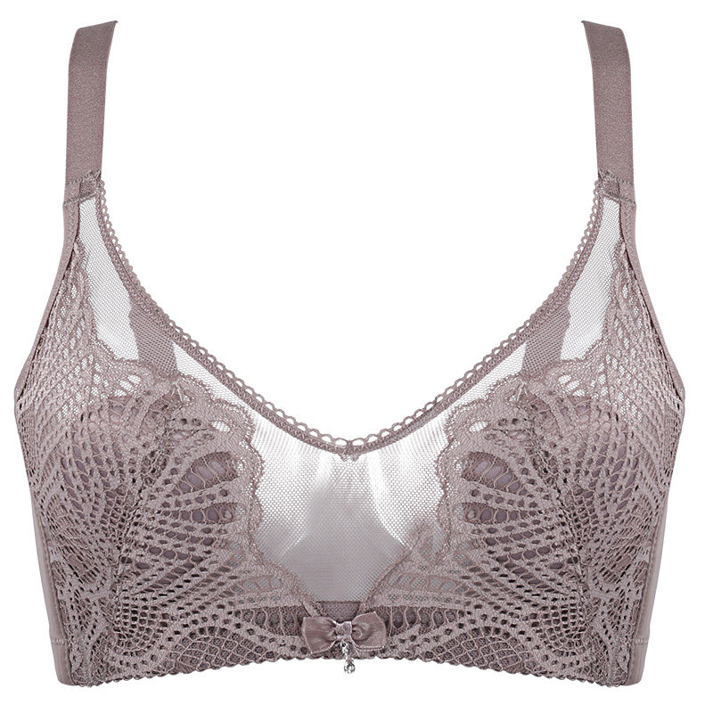 婷美2020春季大胸显小蕾丝性感抹胸 婷美文胸