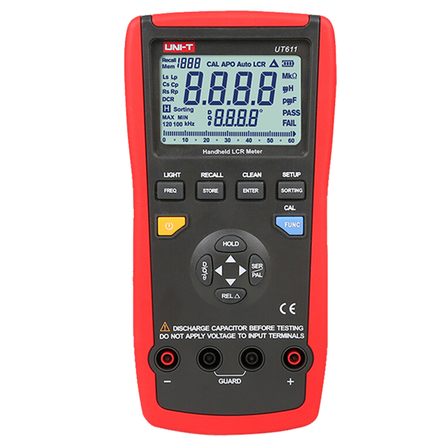 优利德UT611/UT612  手持式LCR数字电桥测试仪 电容电感表UT622E - 图3