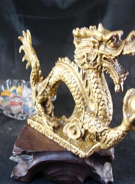 铜龙摆件镇宅青龙位客厅书房玄关办公室招财口舌是非开业前台桌面