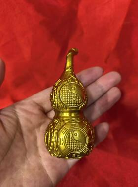 家居风水纯铜葫芦摆件镇宅招财客厅卧室桌面夫妻床头路冲门卫生间