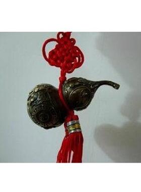 铜葫芦床头摆件书房门厅招财那啥