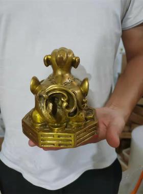 铜貔貅摆件八卦招财客厅办公室