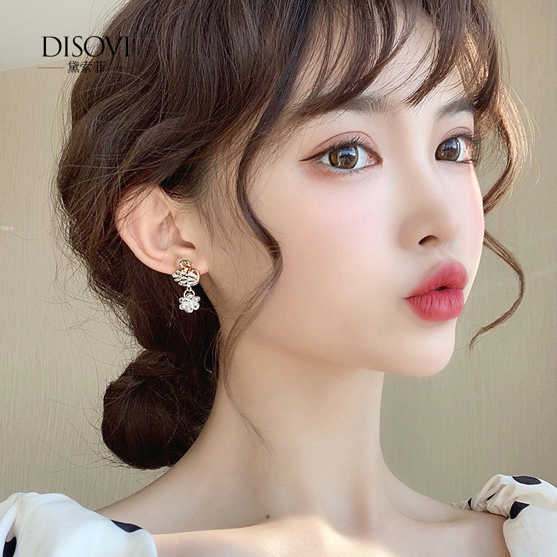 耳环韩国气质网红2020年潮纯银耳钉 黛索菲耳环