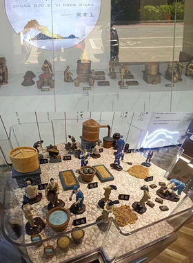 玻璃钢酿酒流程人物雕塑