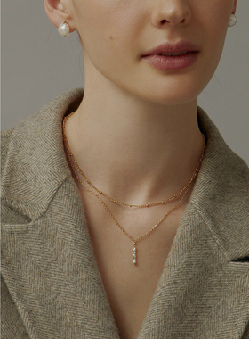 双层高级感防过敏不褪色天然珍珠