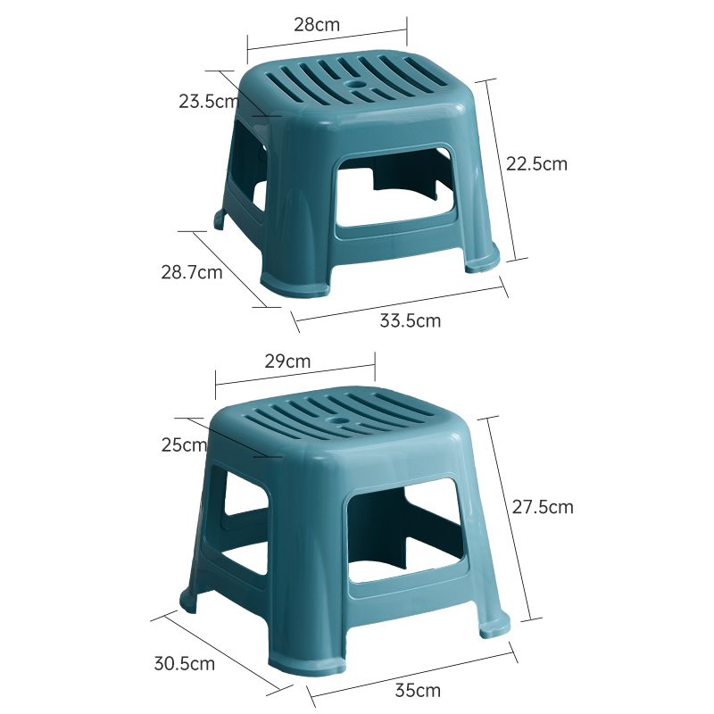 家用矮凳塑料小凳子儿童小板凳踏脚凳加厚胶凳浴室凳防滑镂空坐凳