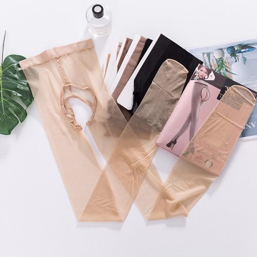 3双装SK8070 性感0D开裆丝袜脚尖透明隐形小开档免脱超薄隐形女 - 图1