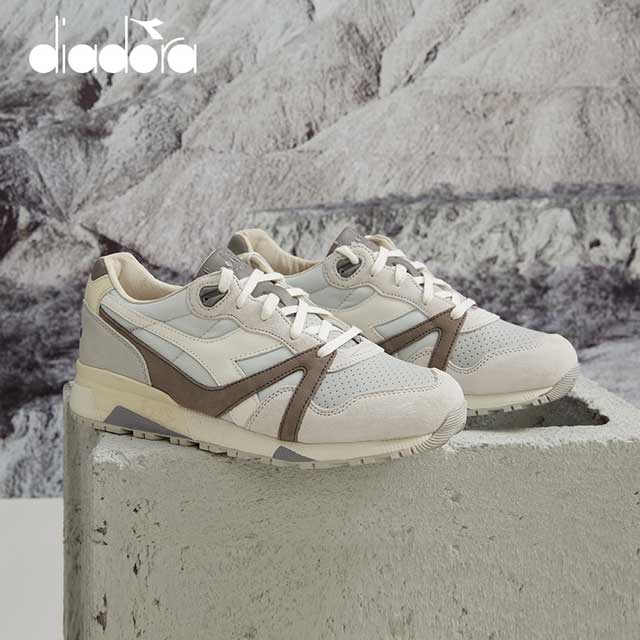 diadora/迪亚多纳男女鞋复古休闲灰低帮透气生胶增高跑步鞋N9000