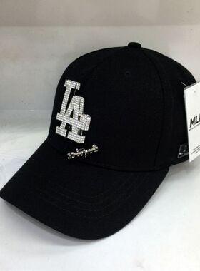 棒球帽mlb男正品mlb亮钻鸭舌帽