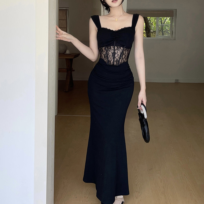 instunning 纯欲打底内搭吊带裙气质连衣裙女蕾丝拼接包臀长裙子,淘宝优惠券,粉丝福利购,淘宝优惠卷